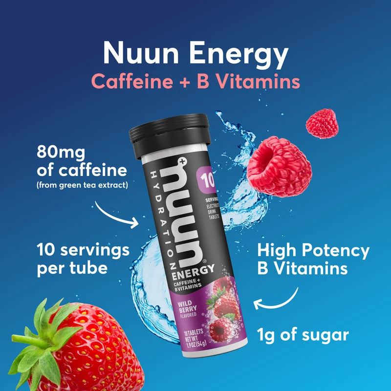 Nuun Hydration Energy Wild Berry Caffeine