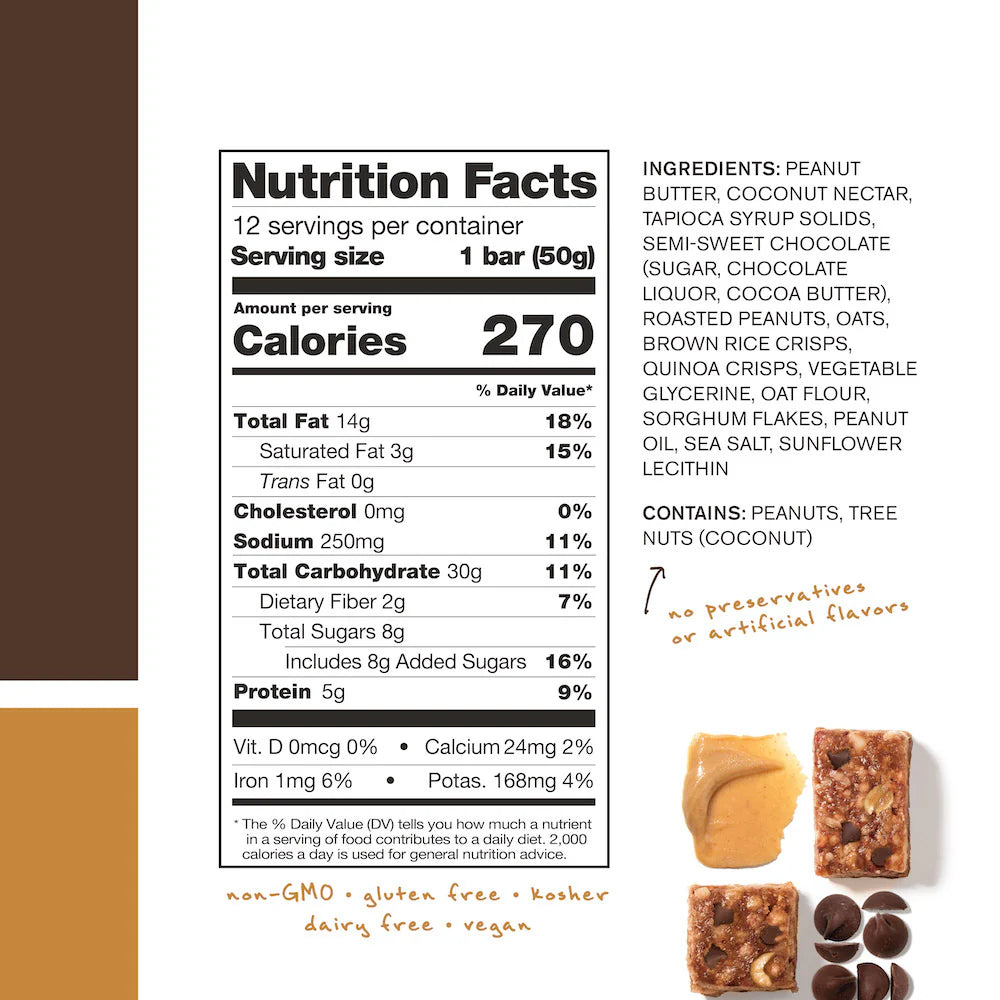 Skratch Energy Bar Peanut Butter + Chocolate