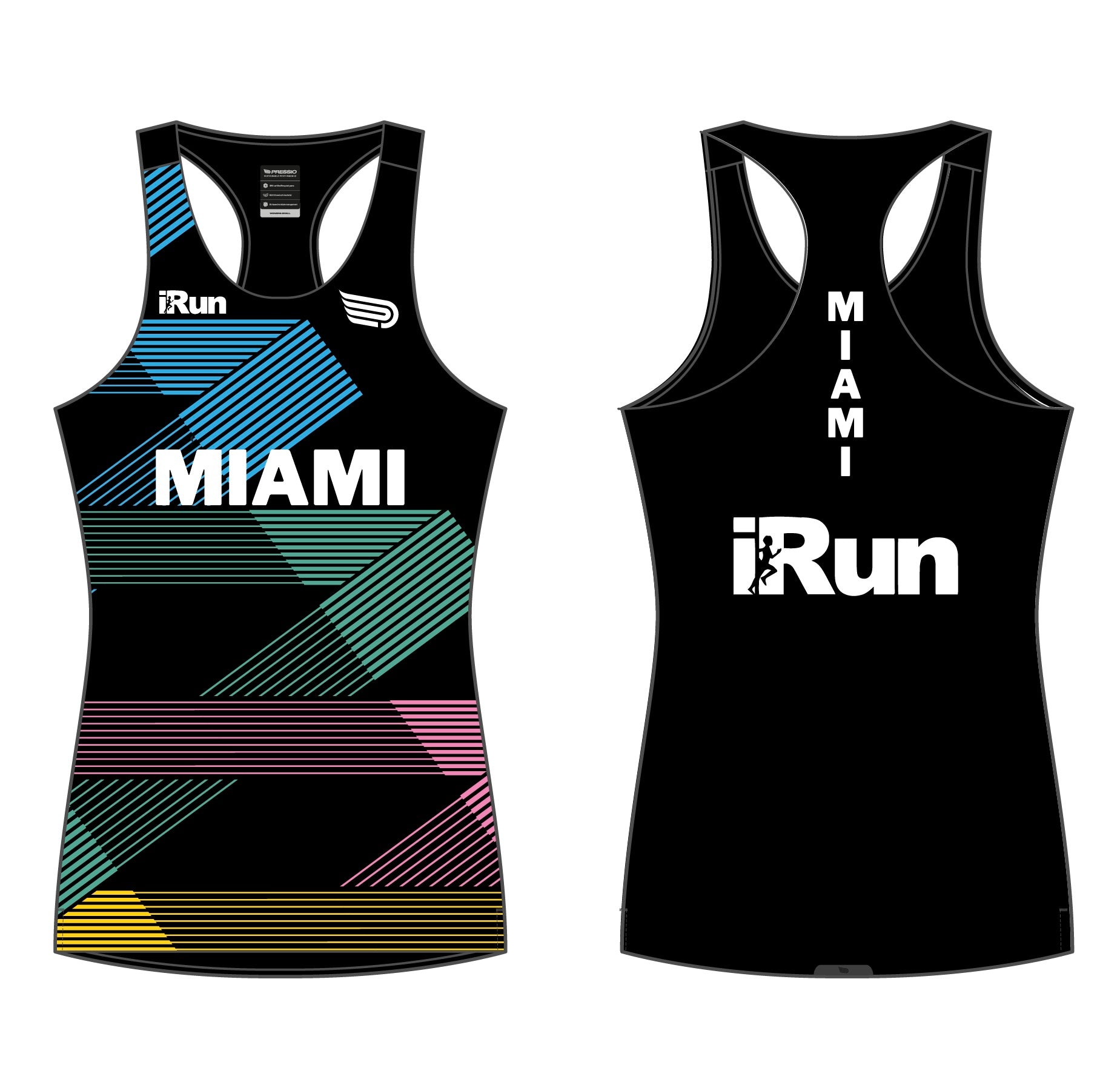 Women’s iRun Singlet Black