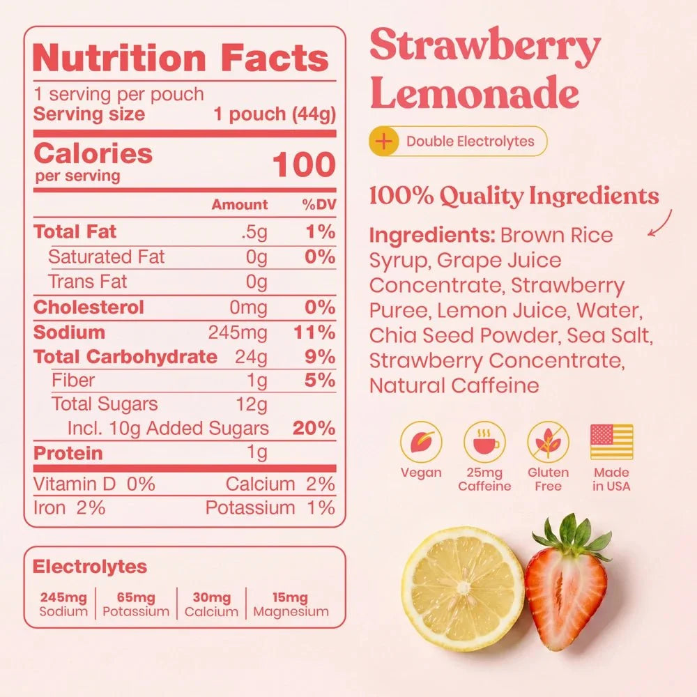 Huma Plus Strawberry Lemonade