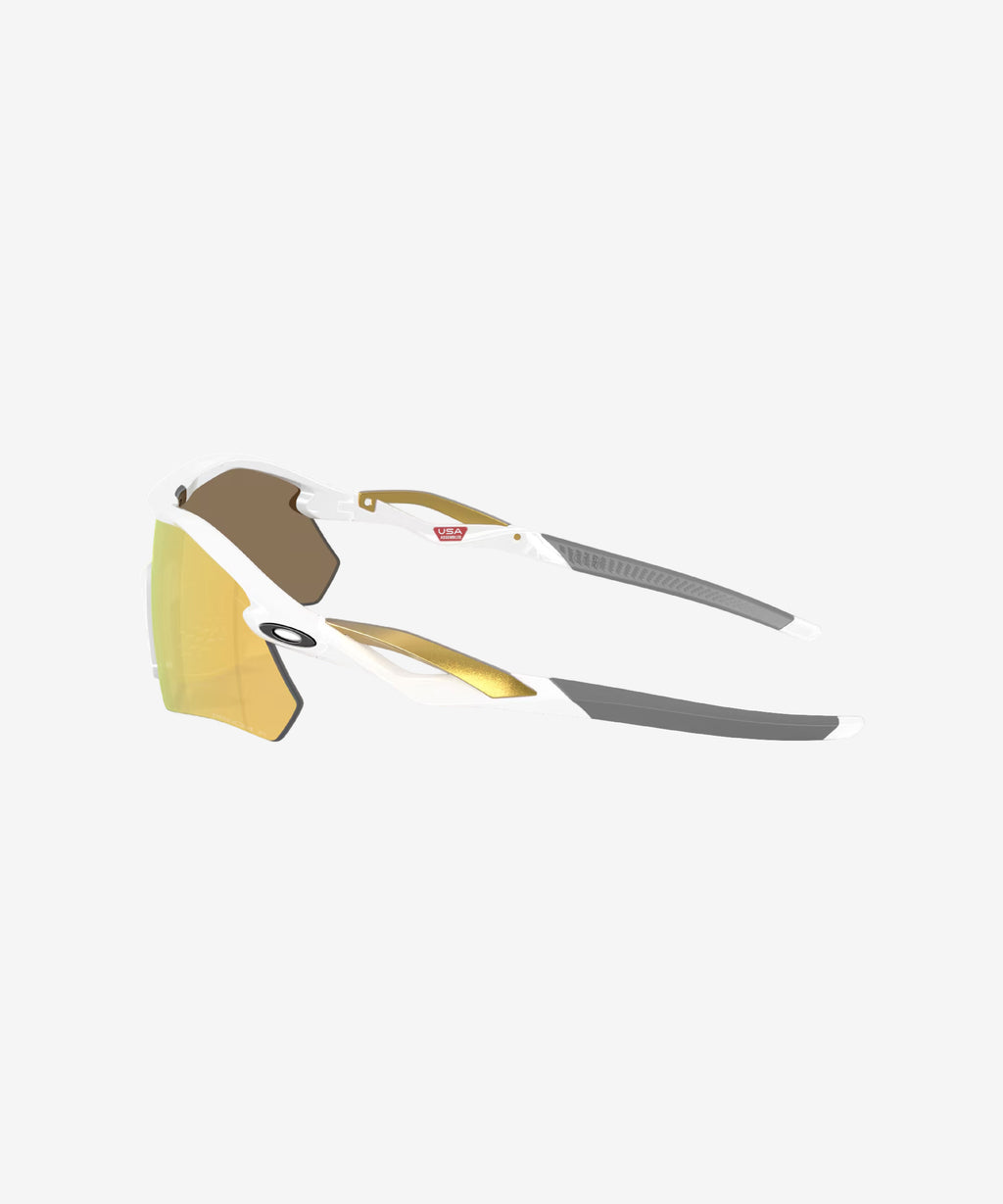 Oakley Radar Plate Polished White Prizm 24k Polarized