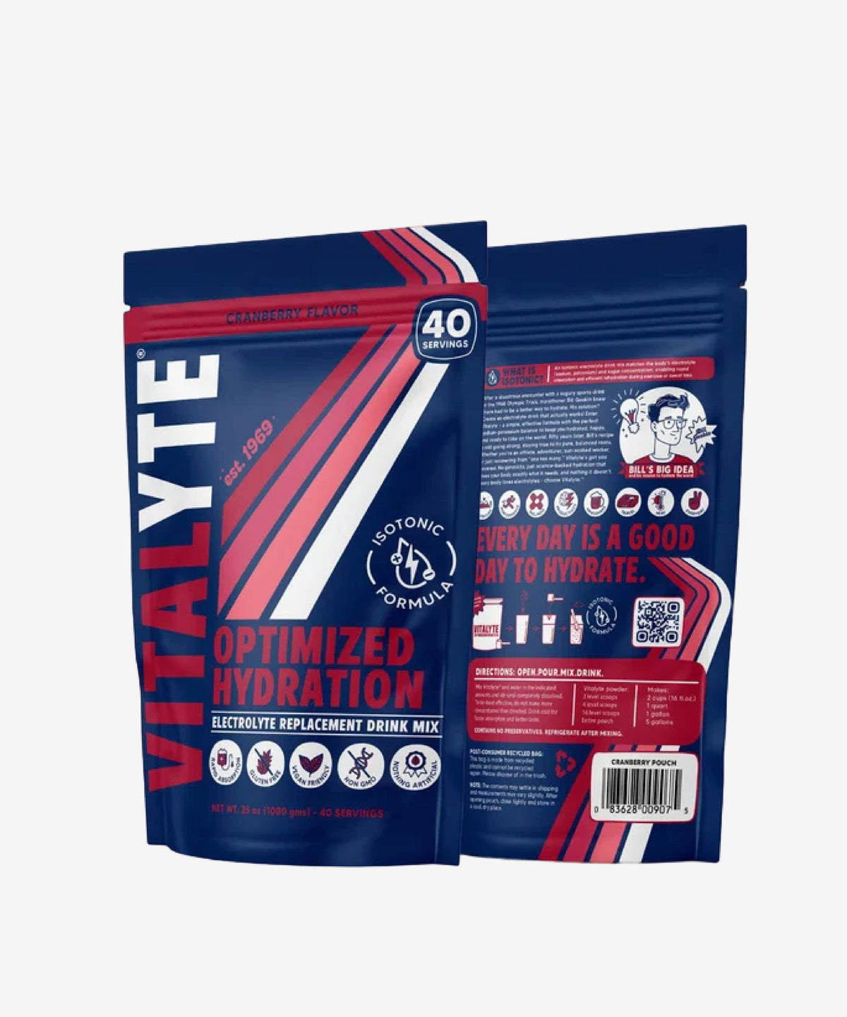 Vitalyte Electrolyte Drink Mix Cranberry Frost 40 Servings