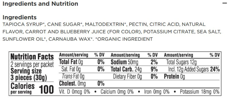 Blocks Energy Chews Mountain Berry