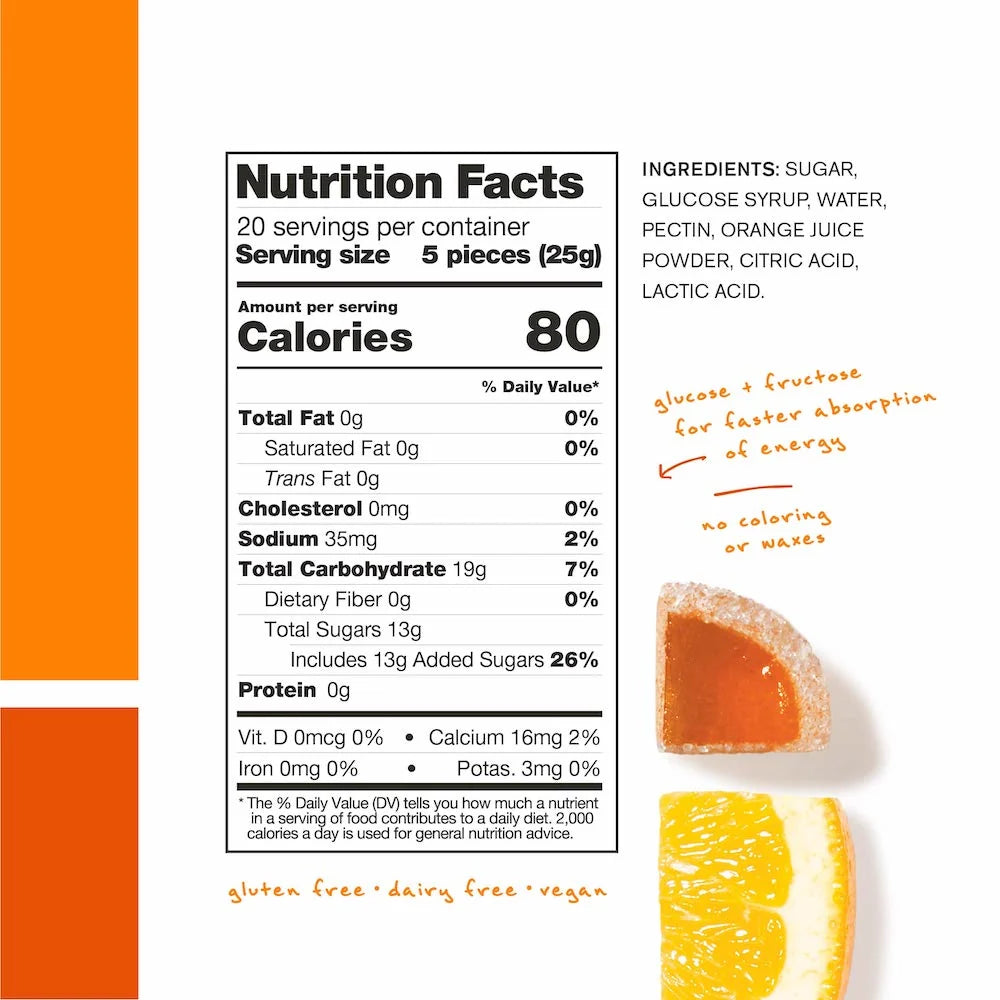 Skratch Energy Chews Orange