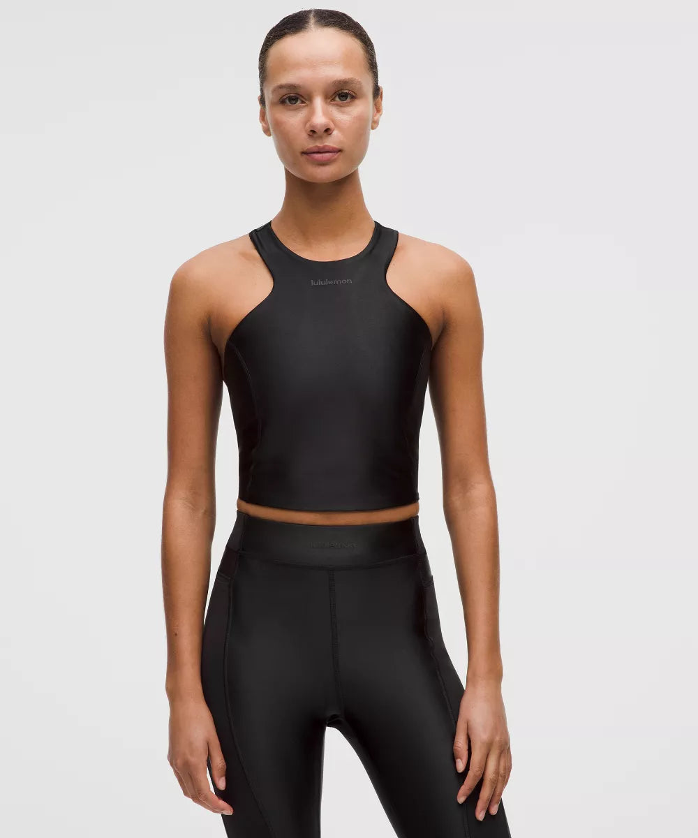 Lululemon Satin Shine Tank Top Medium Support, B/C Cup Wordmark